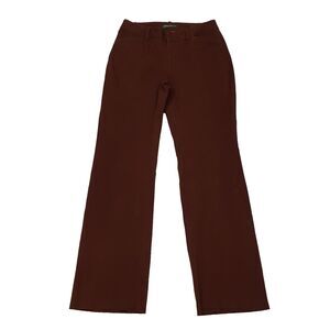 Eddie Bauer Womens 6 Blakely Fit Bootcut Dress Pants Cotton Stretch Burgundy